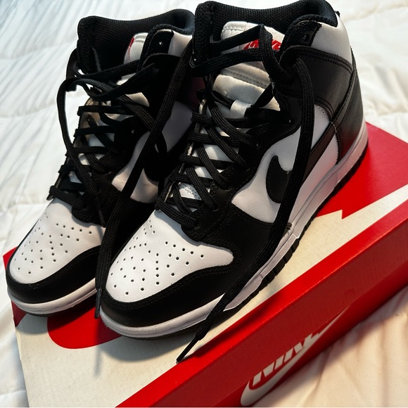 Nike Black and White High Tops - W6.5 - Picture 1 of 6